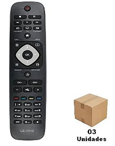 Controle Remoto para TV Philips RC2954201 - 47PFL3007D/78 - 42PFL7007G/78 - 03 Unidades