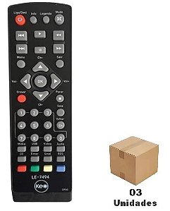 Controle Remoto para Conversor KEO e Intelbras - 03 Unidades