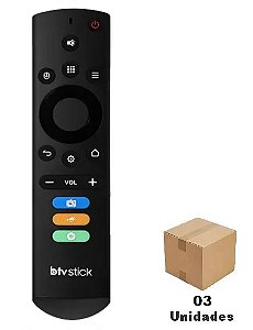 Controle Remoto para Receptor Btv Stick ES13 SKY-9303 - 03 Unidades