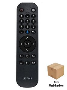 Controle Remoto para Recptor HTV 6 e 7 LE-7149 - 03 Unidades
