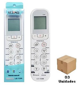 Controle Remoto Para Ar Condicionado Split Midea Vize Ou Liva - 03 Unidades