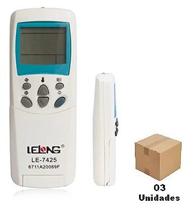 Controle Remoto Ar Condicionado LG Tipo Split Janela - 03 Unidades