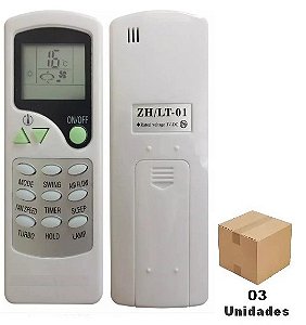 Controle Remoto Ar Condicionado Elgin Shfi12000 / Srfi-12000 - 03 Unidades