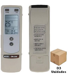 Controle Remoto Para Ar Condicionado Gree Split Y502 / Y512  - 03 Unidades