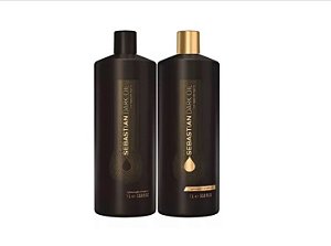 Shampoo 1l + Condicionador 1l Sebastian Dark Oil