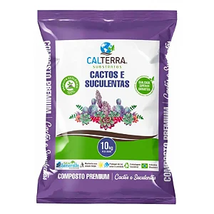 Substrato Composto Premium para Cactos e Suculentas Calterra - 10 kg