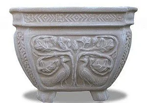 Vaso Caixa Pavão Médio - 45 cm