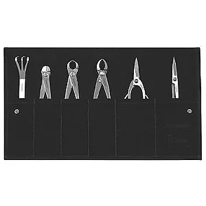 Kit de Ferramentas para Bonsai Tramontina em Aço Inox - 7 Peças