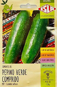 Sementes de Pepino Verde Comprido