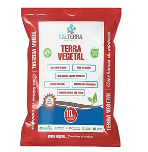 Terra Vegetal com Húmus de Minhoca Calterra - 10 kg