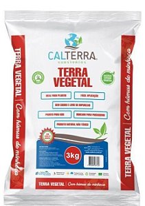 Terra Vegetal com Húmus de Minhocas - 3 kg