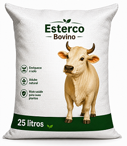 Esterco Bovino - 25 litros