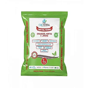 Substrato Cobertura Premium para Gramados, Hortas e Jardins Calterra - 3 kg
