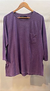 Blusa Manga 3/4 Roxa