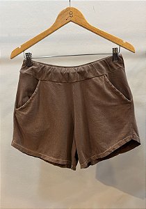 Short Crepe Marrom