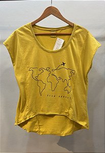 Blusa Feminina Silk Trip Mostarda