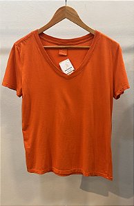Blusa Basic V Laranja