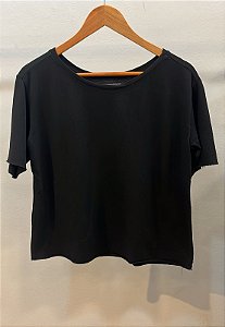 Blusa Capri Crepe Preta