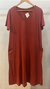 Vestido Xangai Telha