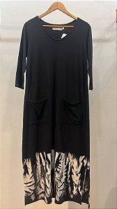 Vestido Berlim Preto Tie Dye