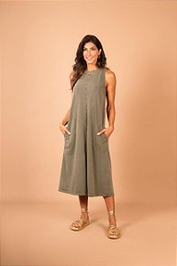 Vestido Tape Itabuna Verde Militar