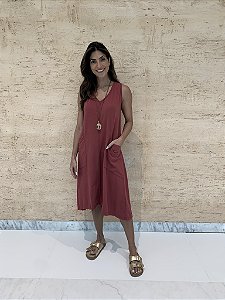 Vestido Caraivinha Vinho