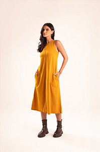 Vestido Tape Itabuna Mostarda