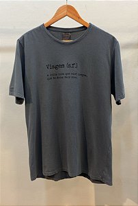 T-Shirt Masculina Silk Viagem Cinza