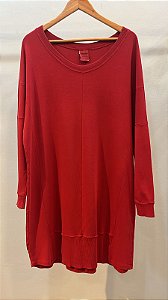 Vestido Suedine Vermelho