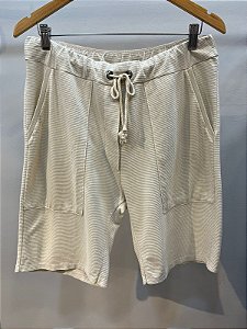 Bermuda Masculina Relevo Off White