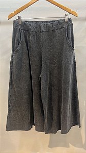 Calça Pantacourt Preto Marmo