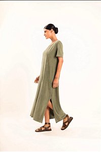Vestido Bauru Verde Oliva