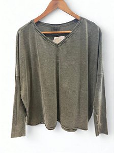 Blusa Boston Verde Marmo