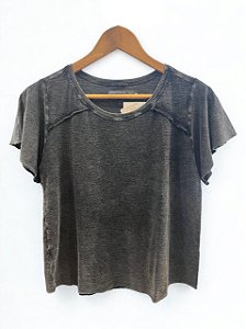 Blusa Balneário Preto Marmo
