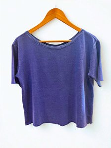 Blusa Capri Crepe Azul