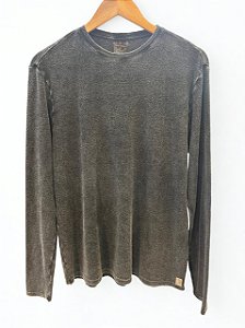 Camisa Masculina Waffle Preto Marmo