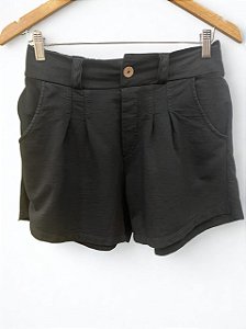 Short Alfaiataria Preto