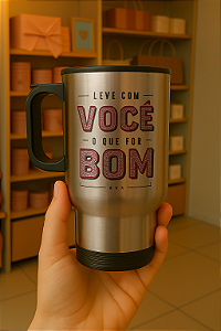 Copo Térmico Personalizado  De Inox Com Tampa - 475ml