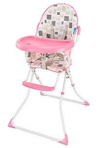 Cadeira De Alimentação Slim Rosa Gatinho - Multikids Baby