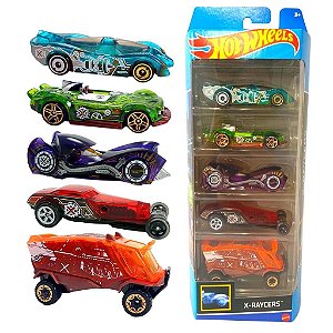 Kit 5 Carrinhos - Hot Wheels - Hw Flames - Dvf91 em Promoção na