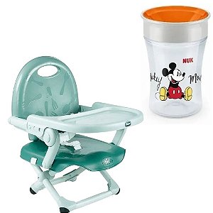 Kit Cadeira Pocket Snack Sage e Magic Cup Mickey 230ml