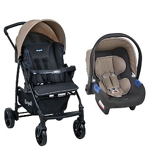 Travel System Ecco cz Bege (Até 15Kg) - Burigotto