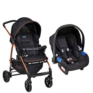 Travel System Ecco Preto Cobre (Até 15Kg) - Burigotto