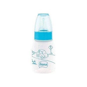 Mamadeira Clássica Bico Silicone 120ml Azul - Fiona - Lillo