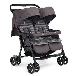 Carrinho de Bebê P/ Gêmeos Aire Twin Cinza Dark Pewt - Joie