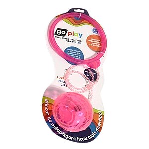 Go Play Spin Ball Pula Corda Giratório Rosa - Multikids