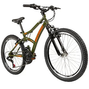 Bicicleta Max Front Verde Aro 24  com Freios V-Brake - Caloi