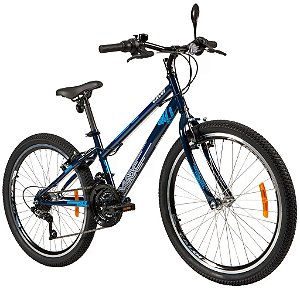Bicicleta Max Azul Aro 24 com Freios V-Brake - Caloi