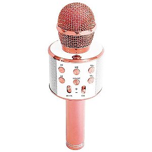 Microfone Karaokê Infantil com Bluetooth Rose - Toyng