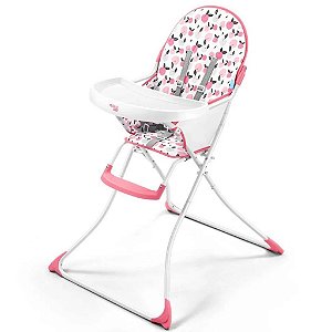 Cadeira de Alimentação Alta Slim Rosa - Multikids Baby